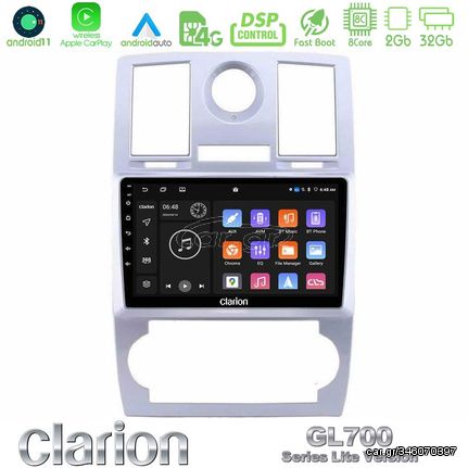 Clarion GL700 Lite Series 8Core Android11 2+32GB Chrysler 300C Navigation Multimedia Tablet 9″ Με Carplay & Android Auto