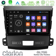 Clarion GL700 Lite Series 8Core Android11 2+32GB Mitsubishi Outlander/Citroen C-Crosser/Peugeot 4007 Navigation Multimedia Tablet 9″ Με Carplay & Android Auto