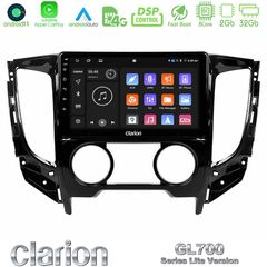 Clarion GL700 Lite Series 8Core Android11 2+32GB Mitsubishi L200 2016-> & Fiat Fullback (Manual A/C) Navigation Multimedia Tablet 9″ Με Carplay & Android Auto