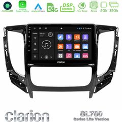 Clarion GL700 Lite Series 8Core Android11 2+32GB Mitsubishi L200 2016-> & Fiat Fullback (Auto A/C) Navigation Multimedia Tablet 9″ Με Carplay & Android Auto