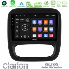 Clarion GL700 Lite Series 8Core Android11 2+32GB Renault/Nissan/Opel/Fiat Navigation Multimedia Tablet 9″ Με Carplay & Android Auto