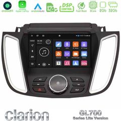 Clarion GL700 Lite Series 8Core Android11 2+32GB Ford Kuga/C-Max 2013-2019 Navigation Multimedia Tablet 9″ Με Carplay & Android Auto