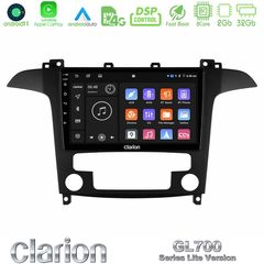 Clarion GL700 Lite Series 8Core Android11 2+32GB Ford S-Max 2006-2012 Navigation Multimedia Tablet 9″ Με Carplay & Android Auto