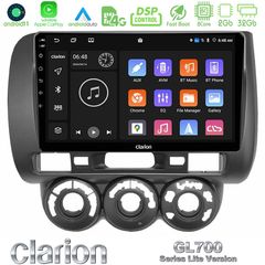 Clarion GL700 Lite Series 8Core Android11 2+32GB Honda Jazz 2002-2008 (Manual A/C) Navigation Multimedia Tablet 9″ Με Carplay & Android Auto