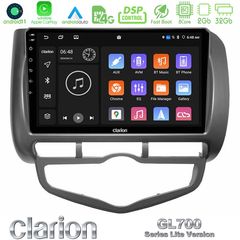 Clarion GL700 Lite Series 8Core Android11 2+32GB Honda Jazz 2002-2008 (Auto A/C) Navigation Multimedia Tablet 9″ Με Carplay & Android Auto