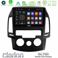 Clarion GL700 Lite Series 8Core Android11 2+32GB Hyundai i30 2007-2012 Manual A/C Navigation Multimedia Tablet 9″ Με Carplay & Android Auto