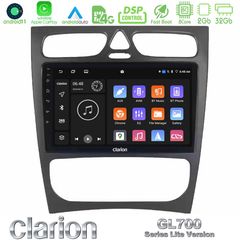 Clarion GL700 Lite Series 8Core Android11 2+32GB Mercedes C Class (W203) Navigation Multimedia Tablet 9″ Με Carplay & Android Auto