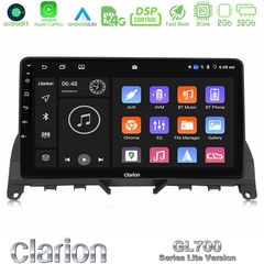 Clarion GL700 Lite Series 8Core Android11 2+32GB Mercedes C Class W204 Navigation Multimedia Tablet 9″ Με Carplay & Android Auto