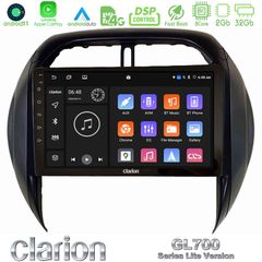 Clarion GL700 Lite Series 8Core Android11 2+32GB Toyota RAV4 2001-2005 (Auto A/C) Navigation Multimedia Tablet 9″ Με Carplay & Android Auto