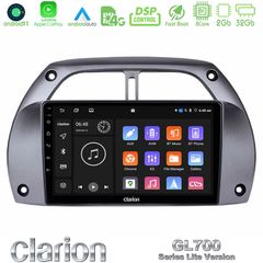 Clarion GL700 Lite Series 8Core Android11 2+32GB Toyota RAV4 2001 – 2006 Navigation Multimedia Tablet 9″ Με Carplay & Android Auto