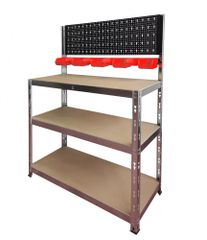 Inox Kiss SH800 Πάγκος εργασίας γαλβανιζέ 100x40x136 cm με πάνελ