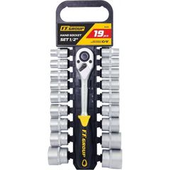 Καστάνια με Καρυδάκια Σετ 19 Τεμαχίων 1/2" - 1/2" - F.F. GROUP (#35040)