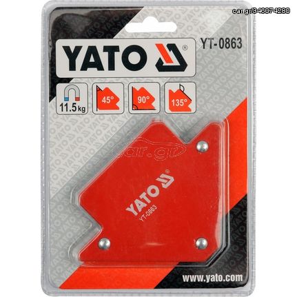 YT-0863 Μαγνητική Γωνία Συγκόλλησης 82x120x13mm - ΗΛΕΚΤΡΟΝΙΚΕΣ ΜΑΣΚΕΣ - ΜΑΓΝΗΤΙΚΕΣ ΓΩΝΙΕΣ - YATO (#20000863)