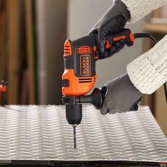 BEH550-QS Κρουστικό Δραπανοκατσάβιδο 550W - ΜΕ ΚΡΟΥΣΗ - BLACK & DECKER (#BEH550-QS)-thumb-2