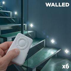 Φώτα LED WalLED Mini με Τηλεχειριστήριο (πακέτο των 6)