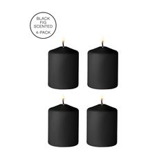 Tease Candles - Disobedient Smell - 4 Pieces - Black