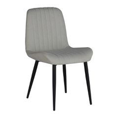 Καρέκλα Κουζίνας Versa Υφασμάτινη Εκρου - Μαύρο