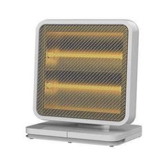 Θερμάστρα χαλαζία περιστρεφόμενη 800W με 2 ταχύτητες κάλυψη χώρου έως 15m² σε λευκό χρώμα