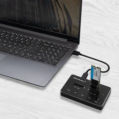 Qoltec 50310 Drive docking station 2x SSD M.2 SATA | NGFF | USB Type C-thumb-3