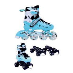 ΑΘΛΟΠΑΙΔΙΑ 10305 Αυξομειούμενα Πατίνια/Roller Skates 2 σε 1 - Μέντα