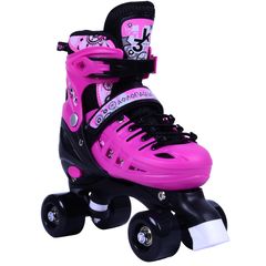 ΑΘΛΟΠΑΙΔΙΑ 10305 Αυξομειούμενα Πατίνια/Roller Skates 2 σε 1 - Ροζ Χρώμα (Ροζ), Μέγεθος (39-42)