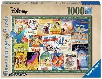 Ravensburger - Puzzle - Disney Vintage Movie Post.1000p (12000689) / Toys