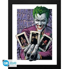 DC COMICS - Framed print The Joker Haha Cards (30x40) x2 / Fan Shop and Merchandise