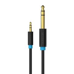 VENTION 3.5mm Male to 6.5mm Male Audio Cable 5M Black (BABBJ) (VENBABBJ)