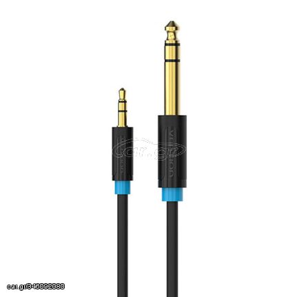 VENTION 3.5mm Male to 6.5mm Male Audio Cable 5M Black (BABBJ) (VENBABBJ)