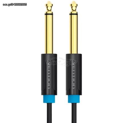 VENTION 6.5mm Male to Male Audio Cable 5M Black (BAABJ) (VENBAABJ)