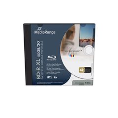 MediaRange BD-R XL Extra Large 100GB Single Disc in Jewelcase (MR520)