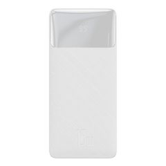 Baseus Bipow Overseas Edition Power Bank 30000mAh 15W με 2 Θύρες USB-A και Θύρα USB-C Λευκό