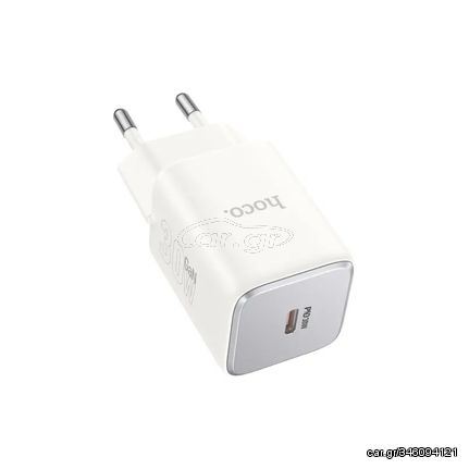 Φορτιστής Ταξιδίου Hoco N43 Vista με USB-C PD30W GaN Tech Small Size Λευκό