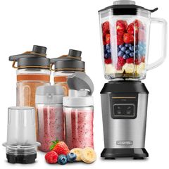 Μπλέντερ Set Smoothie Maker 300/600/900ml 800W Sencor SBL 7570SS Ασημί