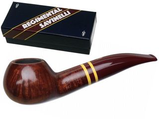 SAVINELLI REGIMENTAL 321 9mm SMOOTH BURGUNDY πίπα καπνού ημίκυρτη 321P368LBX9