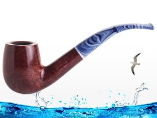 SAVINELLI OCEANO 606 KS SMOOTH BURGUNDY 9mm πίπα καπνού κυρτή P350LBX9