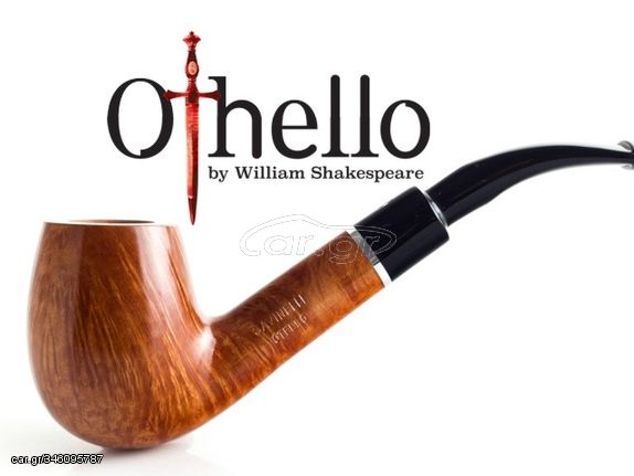 SAVINELLI OTELLO 670 SMOOTH NATURAL 9mm πίπα καπνού κυρτή P352LNA9