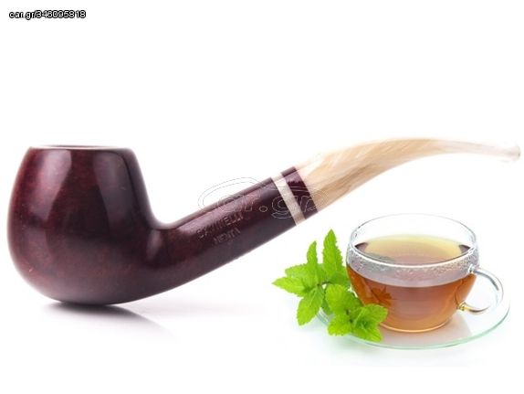 SAVINELLI MENTA MODEL 636 SMOOTH BURGUNDY 9mm πίπα καπνού κυρτή - P339LBX-9 P339LBX9