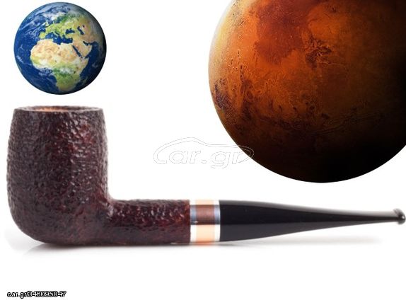 SAVINELLI MARTE MODEL128 RUSTICATA MODEL 9mm πίπα καπνού ίσια