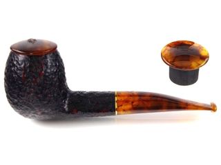 SAVINELLI TORTUGA MODEL 173 RUSTICATA  9mm πίπα καπνού ημίκυρτη