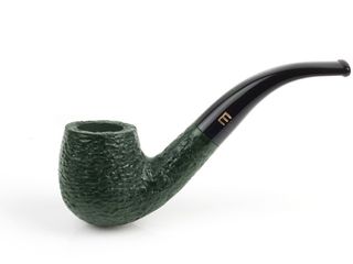 SAVINELLI MINUTO 609 RUSTICATA VERDE GREEN (mini) πίπα καπνού κυρτή - P249Z*V* P249ZV