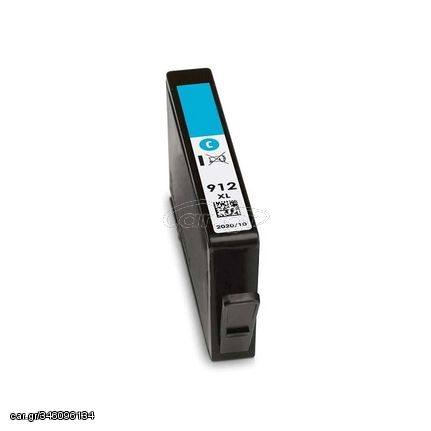 Μελάνι HP Συμβατό 912XL C (3YL81AE) Σελίδες:825 Cyan για Officejet, Officejet PRO, 8012, 8014, 8015, 8017, 8020, 8022, 8023, 8024, 8025