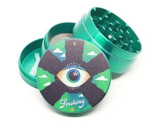 Τρίφτης καπνού SMOKING GREEN EYE 4 PARTS METAL GRINDER 50mm 023126 8414775023126