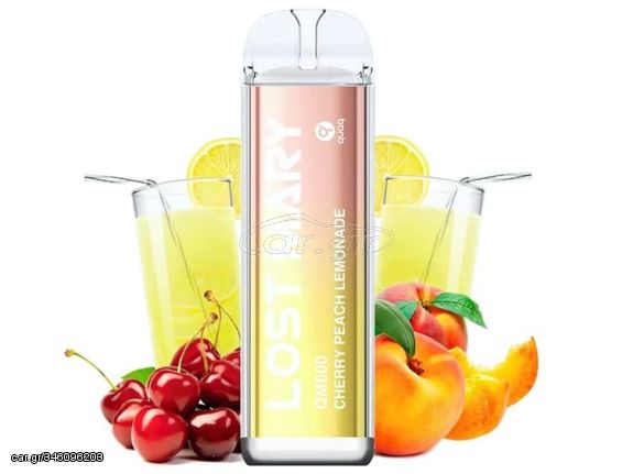 Ηλεκτρονικό τσιγάρο μιας χρήσης LOST MARY QM 600 2ml CHERRY PEACH LEMONADE 20mg (λεμονάδα με κεράσι και ροδάκινο) 6941976299323