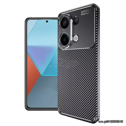 Θήκη Ancus AutoFocus Carbon Fiber για Xiaomi Redmi Note 13 4G TPU Μαύρη