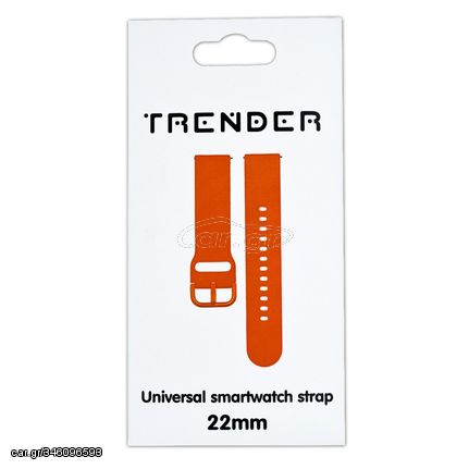 Ανταλλακτικό Λουράκι Trender TR-SP22OR Sport 22mm Πορτοκαλί