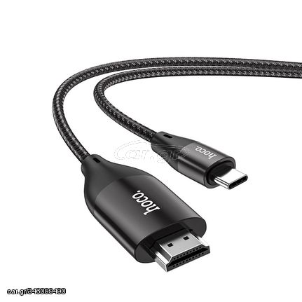 Καλώδιο σύνδεσης Hoco UA16 USB-C σε HDMI 4K 30Hz ULTRA HD 2m Γκρι Braided