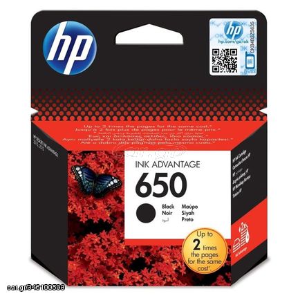 Μελάνι HP Inkjet No.650 CZ101AE Μαύρο