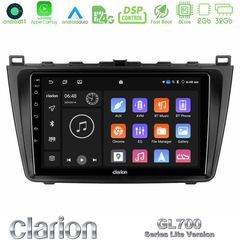 Clarion GL700 Lite Series 8Core Android11 2+32GB Mazda 6 2008-2012 Navigation Multimedia Tablet 9 Με Carplay & Android Auto | Pancarshop