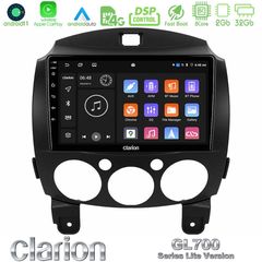 Clarion GL700 Lite Series 8Core Android11 2+32GB Mazda 2 2008-2014 Navigation Multimedia Tablet 9 Με Carplay & Android Auto | Pancarshop